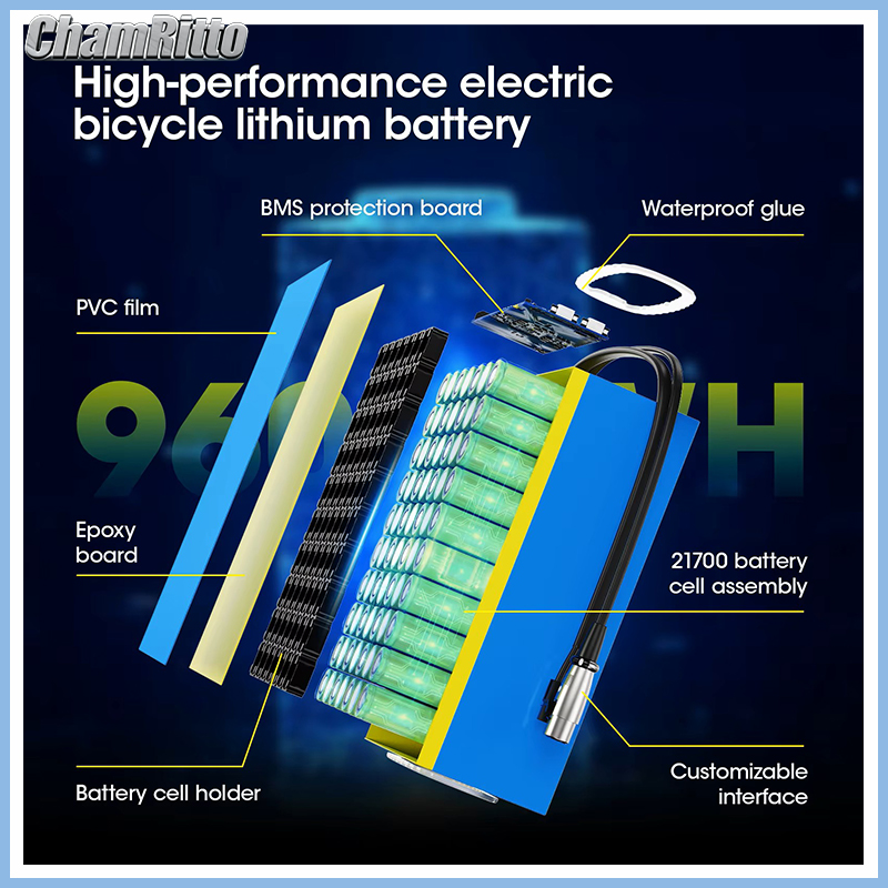 48V 52V Electric Bicycle chamr - 72V 50Ah 21700 Lithium Battery recension och pris