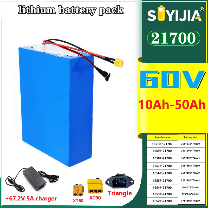New 60V 50Ah 40Ah 30Ah 20Ah 15 - 60V 50Ah Electric Scooter Battery recension och pris