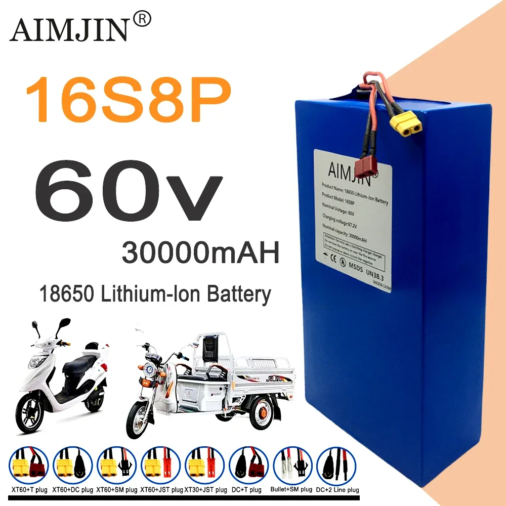 16S8p 1000-3000W Brand New Lit - 60V 50Ah Electric Scooter Battery recension och pris