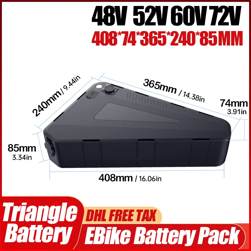 Electric Bicycle 60v 72v Trian - 72V 50Ah 21700 Lithium Battery recension och pris