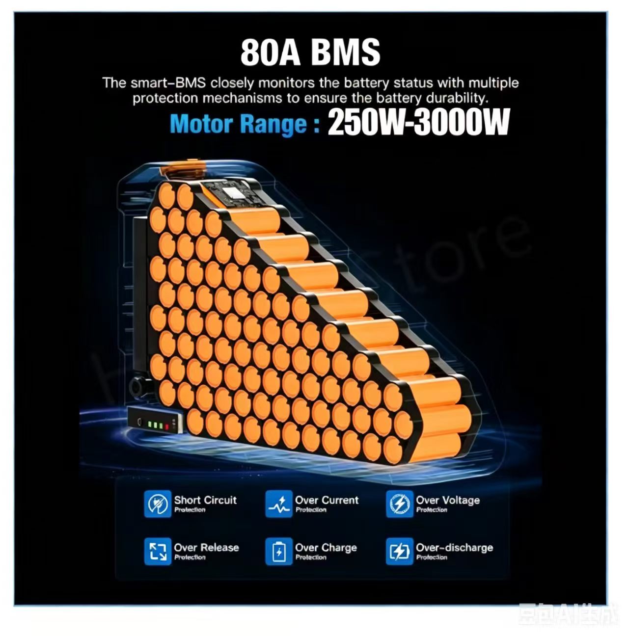 Electric Bicycle 36v 48v 52v 2 - 72V 50Ah 21700 Lithium Battery recension och pris