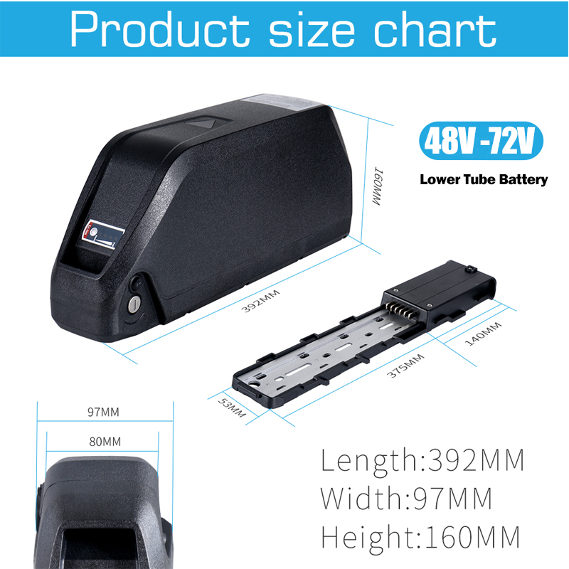 48v 52v 25ah 30ah 40ah 50ah 60 - 72V 50Ah 21700 Lithium Battery recension och pris
