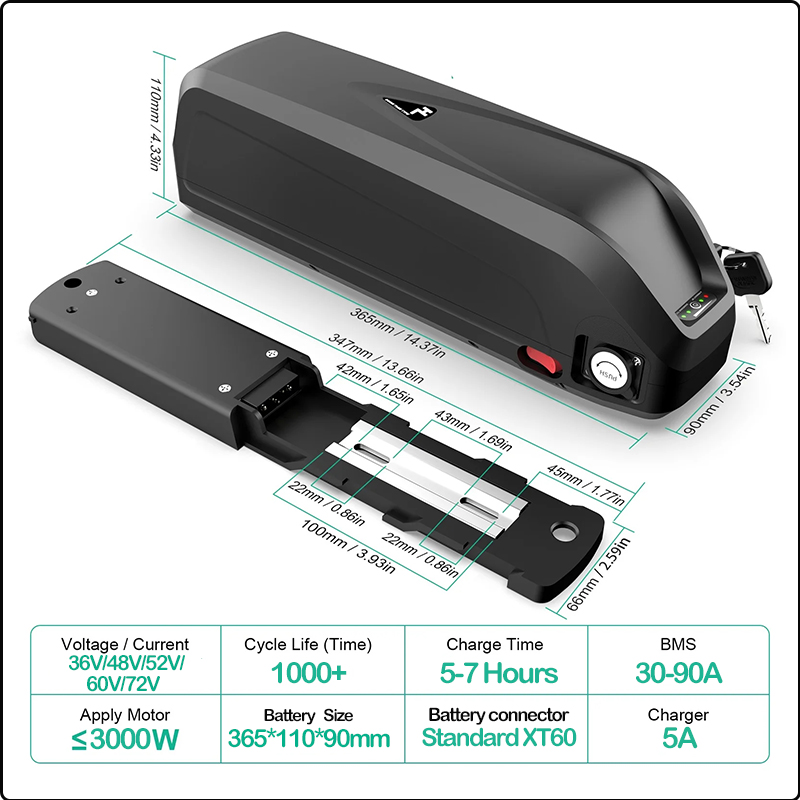 48V 50AH 52V 36V 30AH Ebike Ba - 72V 50Ah 21700 Lithium Battery recension och pris
