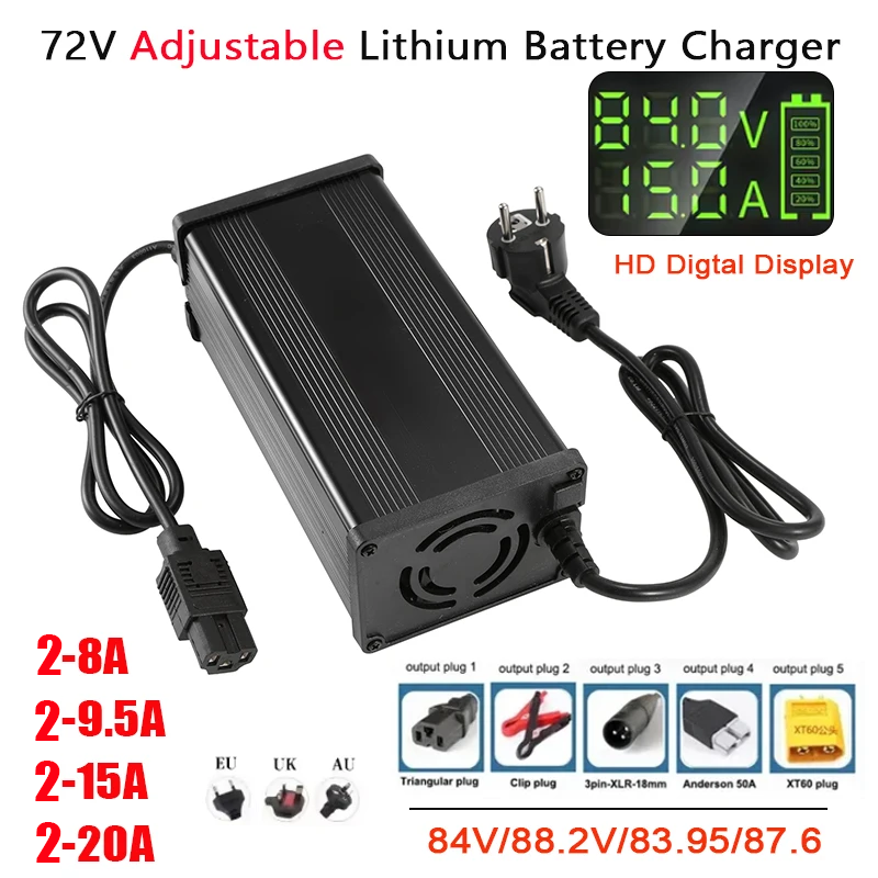72V 2-8A 2-9.5A 2-15A 2-20A Ad - 72V 15A Fast Charger recension och pris