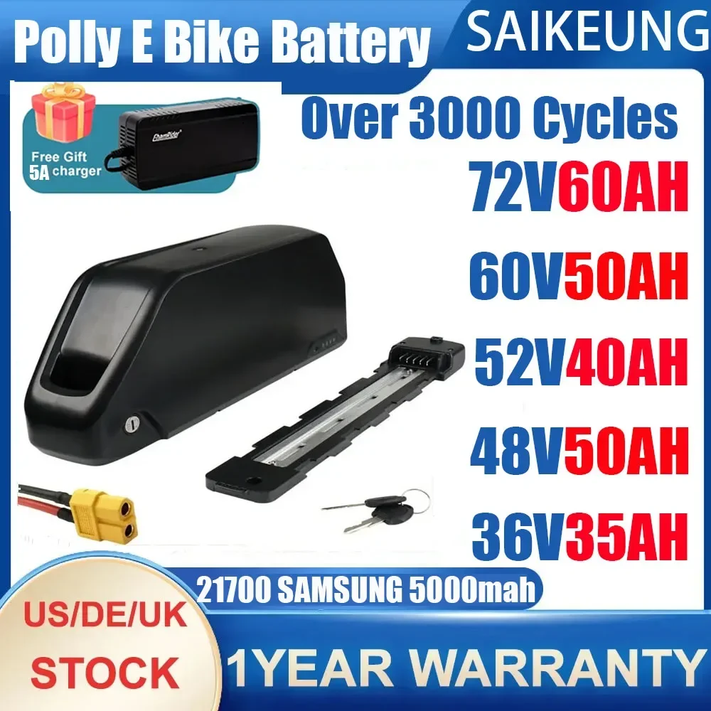 Electric bicycle bike battery  - 72V 50Ah 21700 Lithium Battery recension och pris