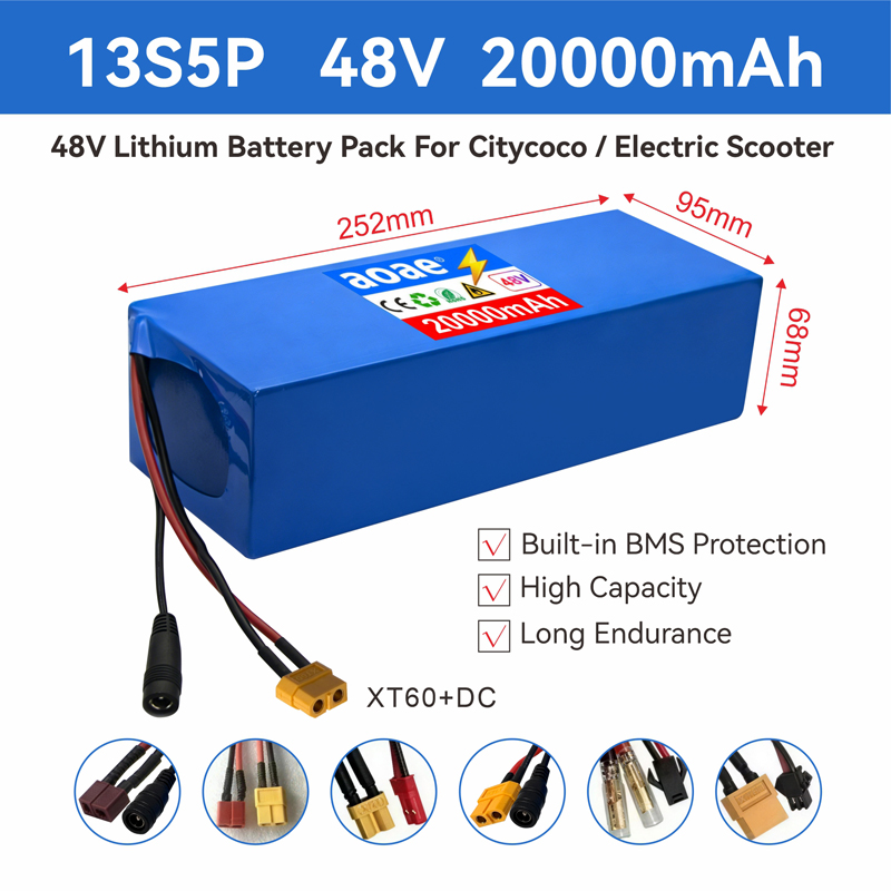 48V Electric Scooter Battery 1 - 60V 50Ah Electric Scooter Battery recension och pris