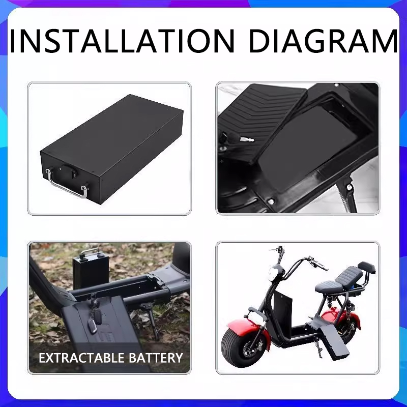 For Harley batteries 60V 20AH  - 60V 50Ah Electric Scooter Battery recension och pris