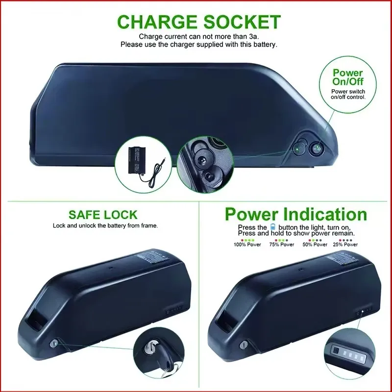 E Bike Hailong chamrider batte - 72V 50Ah 21700 Lithium Battery recension och pris
